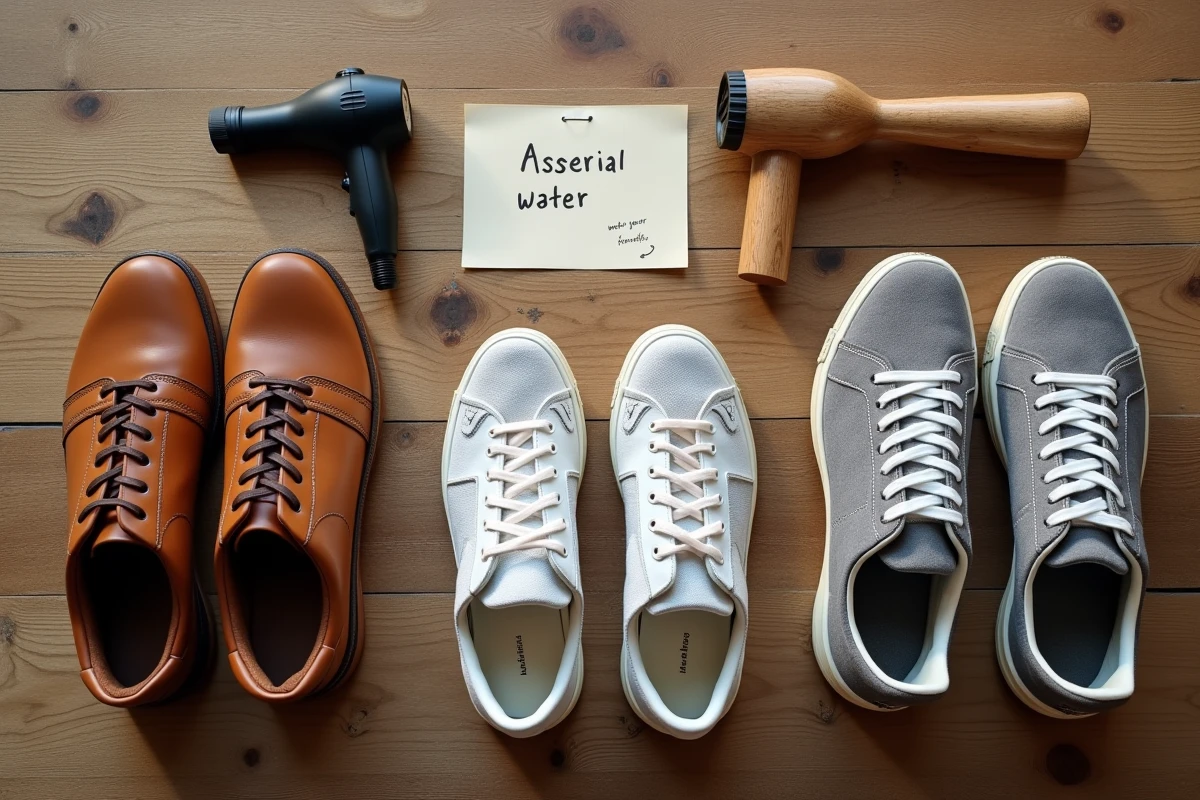 Comparaison des méthodes d'élargissement de chaussures selon la matière : cuir, toile et synthétique