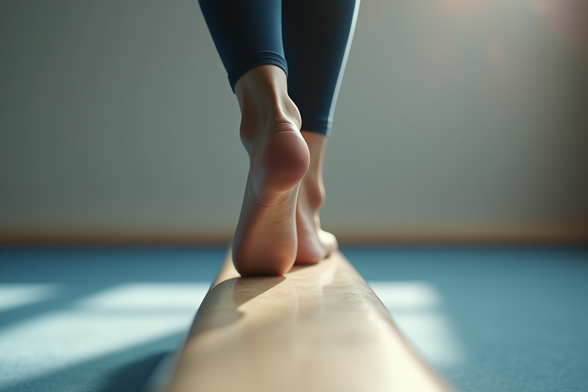 Zoom sur les jambes et pieds d